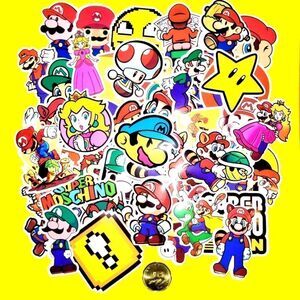 50pc brand new waterproof Super Mario stickers.